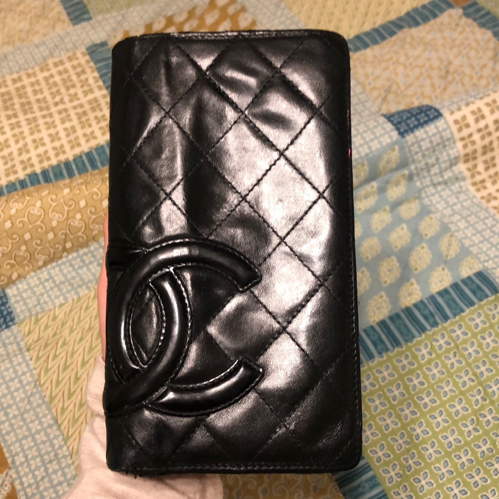 💎Chanel💎 - Cambon Lambskin Fold Wallet
